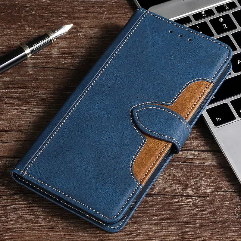BowLift | Wallet Magnetic Flip Leather Case for iPhone