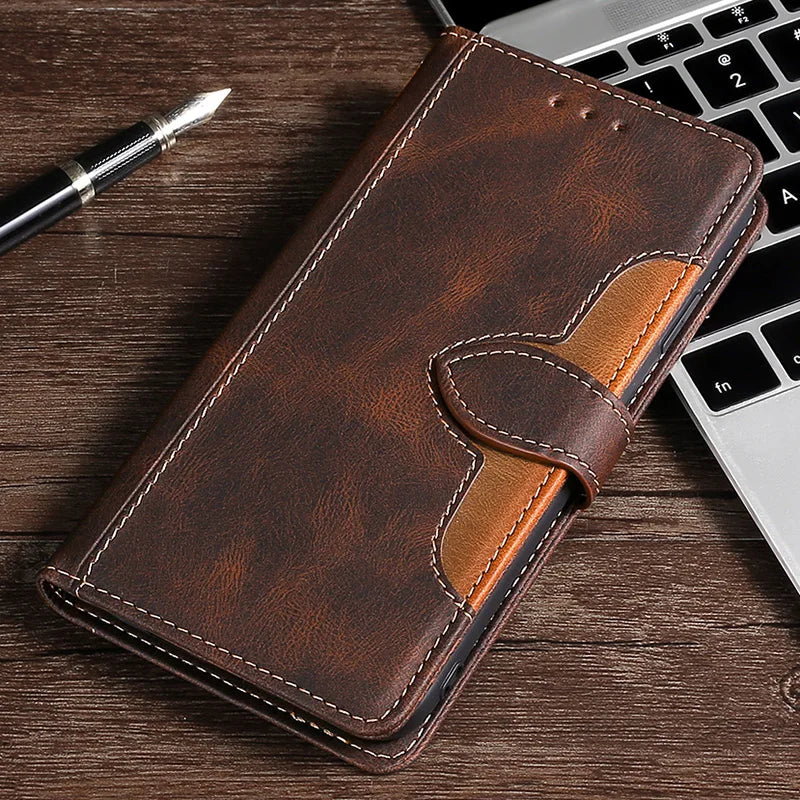 BowLift | Wallet Magnetic Flip Leather Case for iPhone