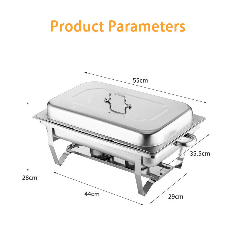 BowLift | Thickened Stainless Steel Commercial Household Buffet Stove, Restaurant Hotel Heating Container Alcohol Insulation Stove