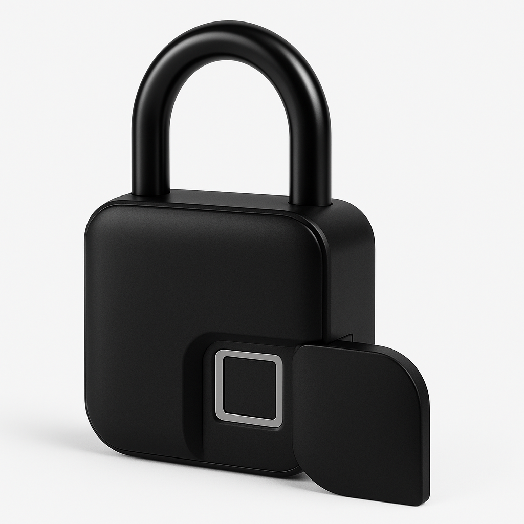 BowLift | FingerScan Slim Padlock – Keyless Security with Fingerprint & USB Charging Function