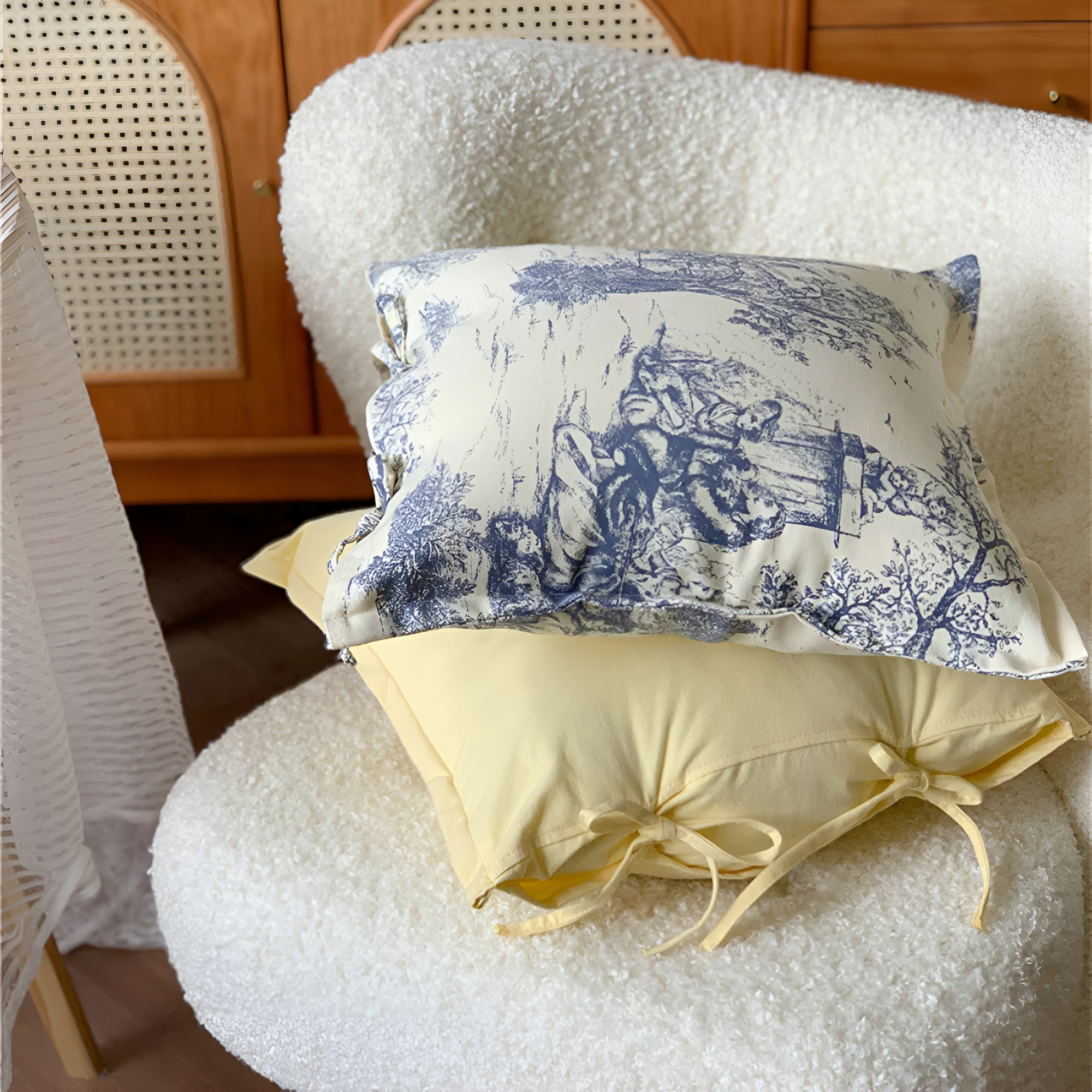 BowLift | Chateau Vintage Print Cushion Cover