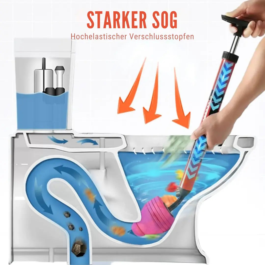 BowLift | Chemical-free high-pressure drain cleaner with ergonomic handle