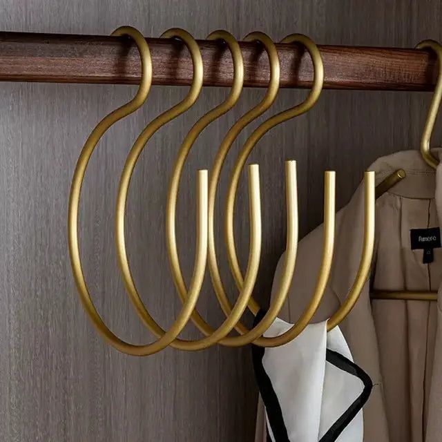 BowLift | HangStruct – S-shaped metal hangers (set of 5) for space saving