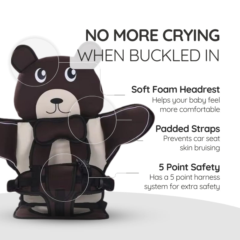 BowLift | Child Car Protection Cushion Seat Bear