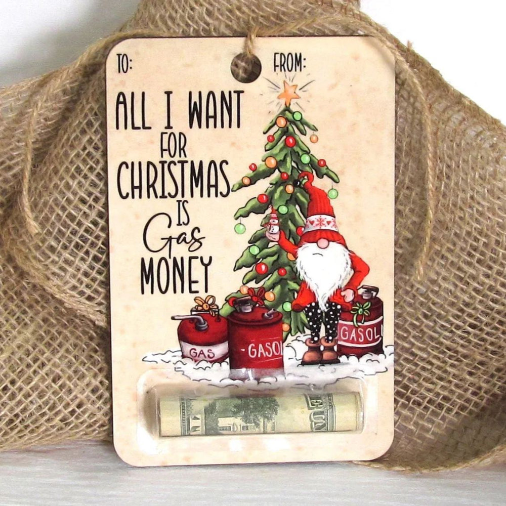 BowLift | Christmas Cards Wooden Money Holder Ornament Decoration