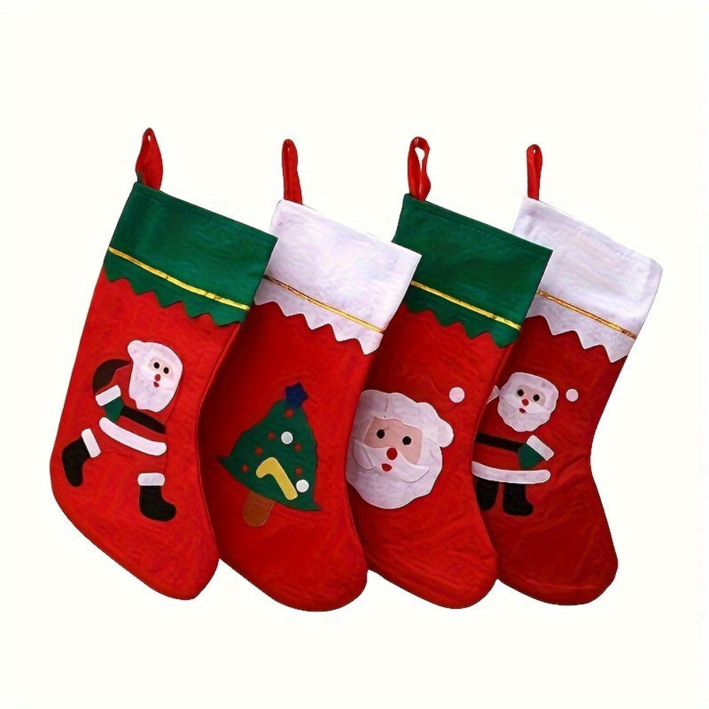 BowLift | Christmas Stockings Set Santa Fireplace Hanging Decoration