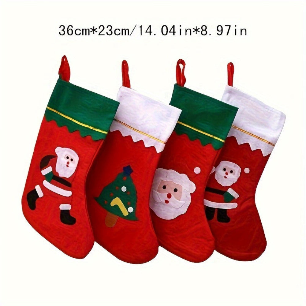 BowLift | Christmas Stockings Set Santa Fireplace Hanging Decoration