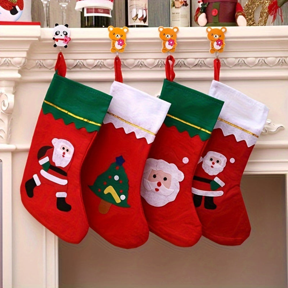 BowLift | Christmas Stockings Set Santa Fireplace Hanging Decoration