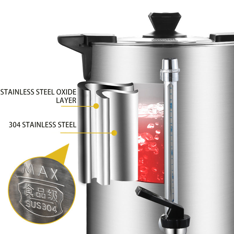 BowLift | Stainless Steel Electric Kettle Warmer Kitchen Appliance Metal Water Boiler Tea Bucket Coffee Urn