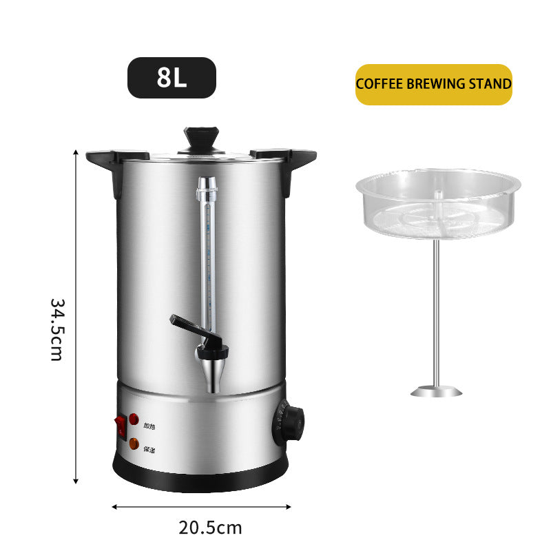 BowLift | Stainless Steel Electric Kettle Warmer Kitchen Appliance Metal Water Boiler Tea Bucket Coffee Urn