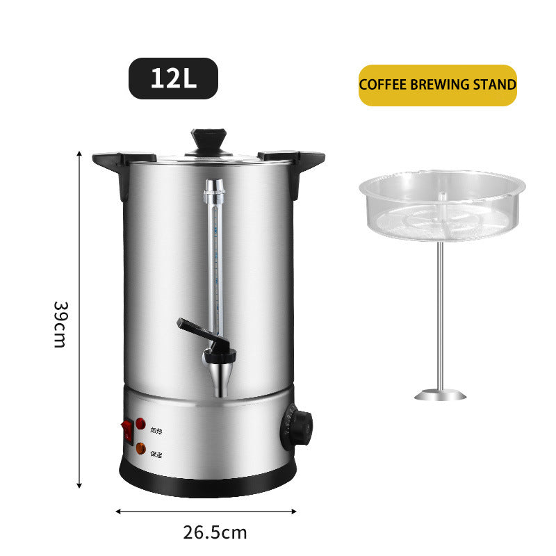 BowLift | Stainless Steel Electric Kettle Warmer Kitchen Appliance Metal Water Boiler Tea Bucket Coffee Urn