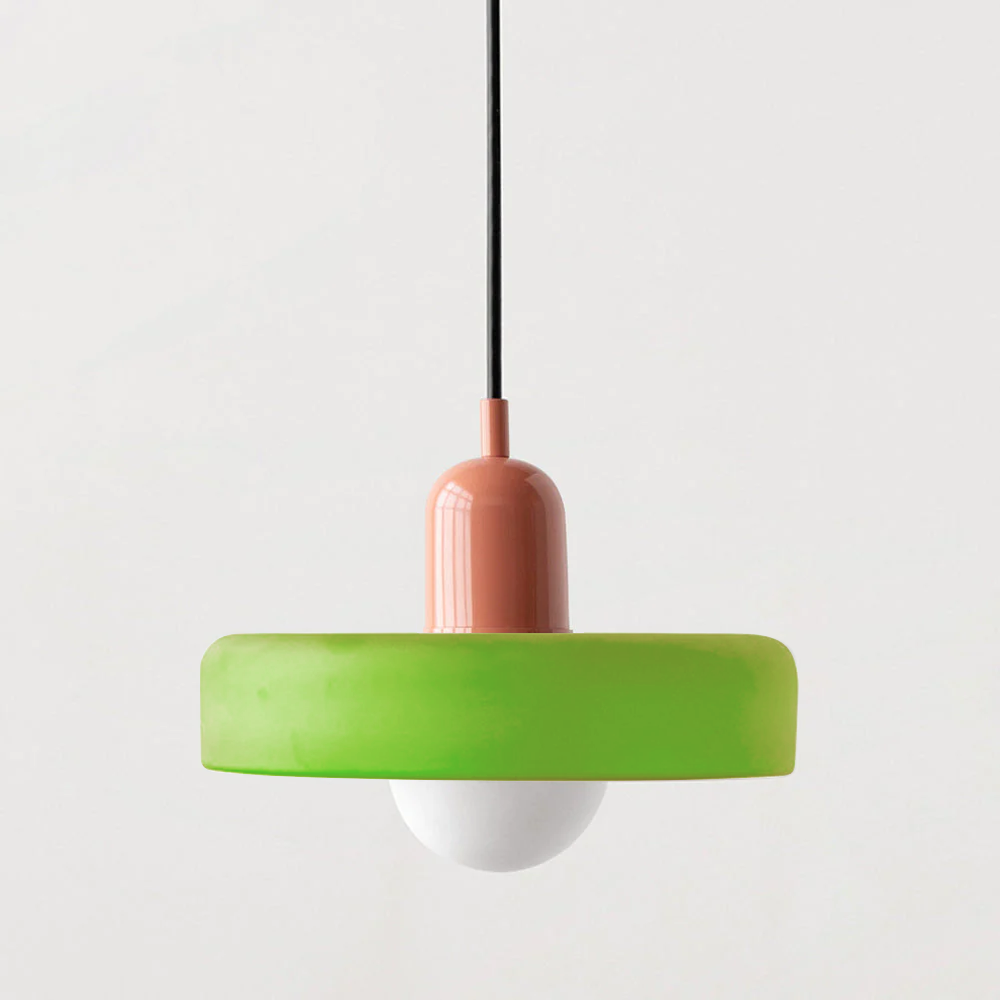BowLift | Bauhaus Inspired Colourful Glass Pendant Light