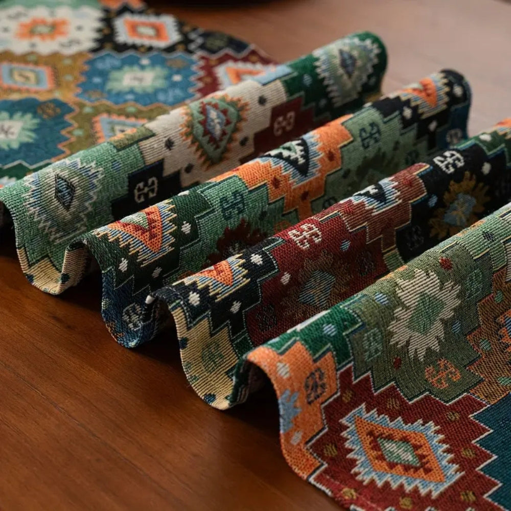 BowLift | Colorful Geometric Tassel Table Runner Decor