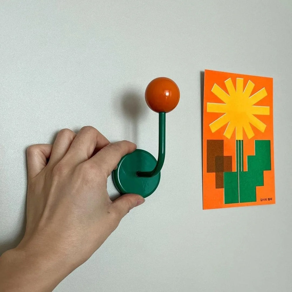 BowLift | Colorful Magnetic Wooden Ball Hooks Home Storage