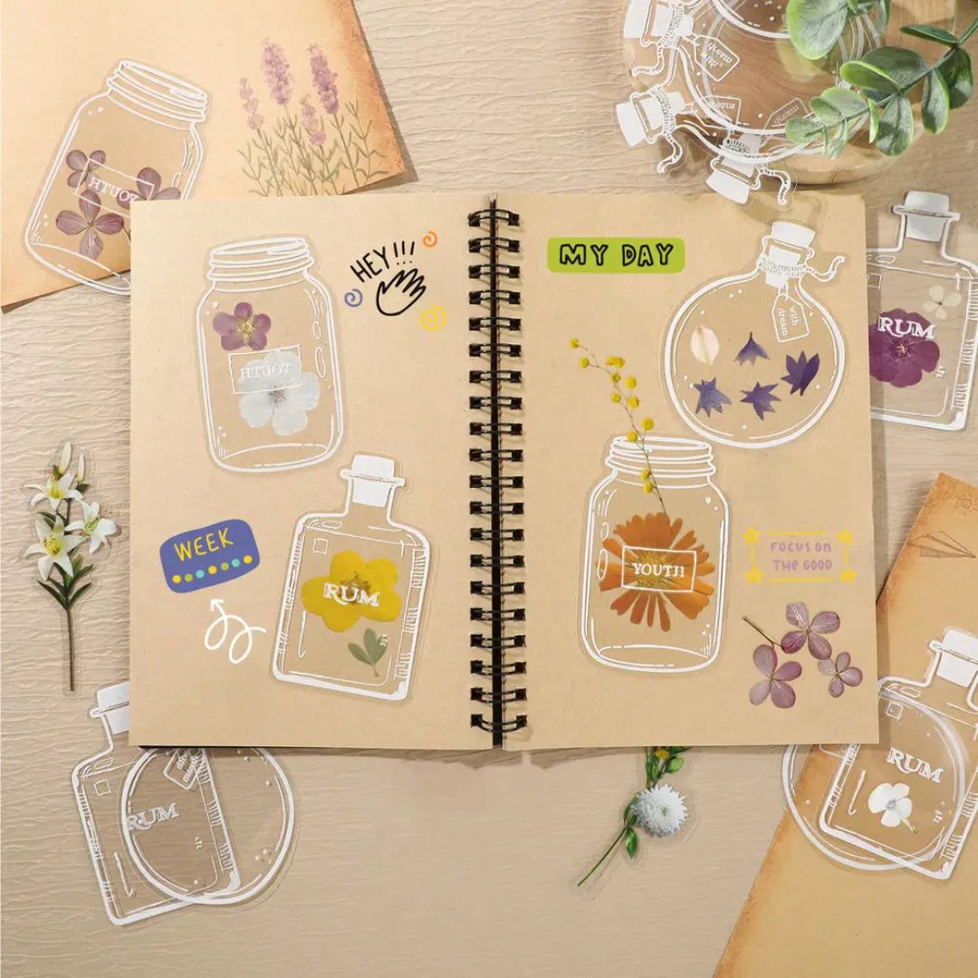 BowLift | DIY Transparent Natural Floral Bookmarks