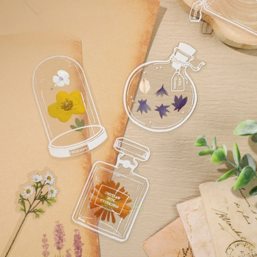 BowLift | DIY Transparent Natural Floral Bookmarks