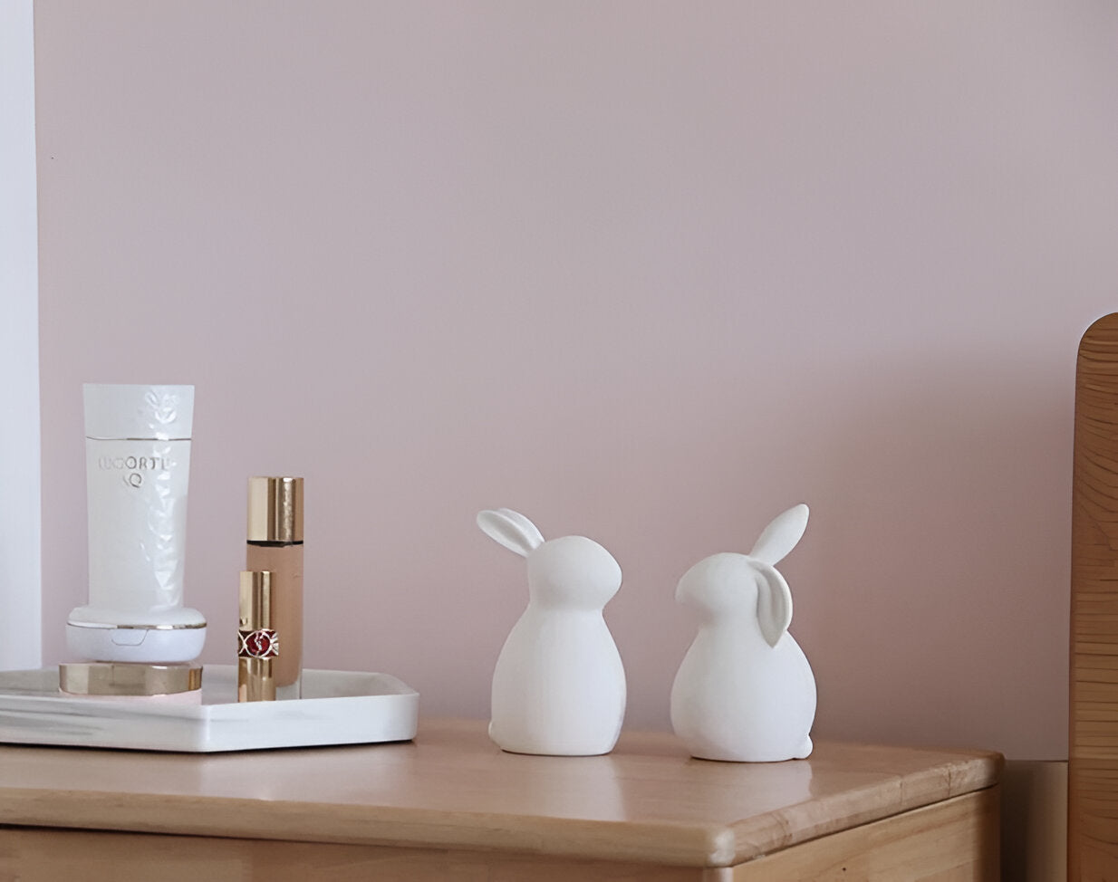 BowLift | ConeyBliss Minimalist Ceramic Bunny – Elegant White Easter Rabbit Figurine Decor