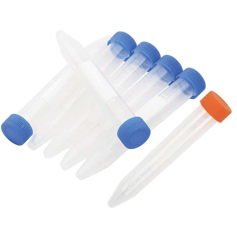 BowLift | 100 PCS Conical Tubes Sterile, 15mL Centrifuge Tubes with Graduated and Write Marks, Leak-Proof Screw Caps