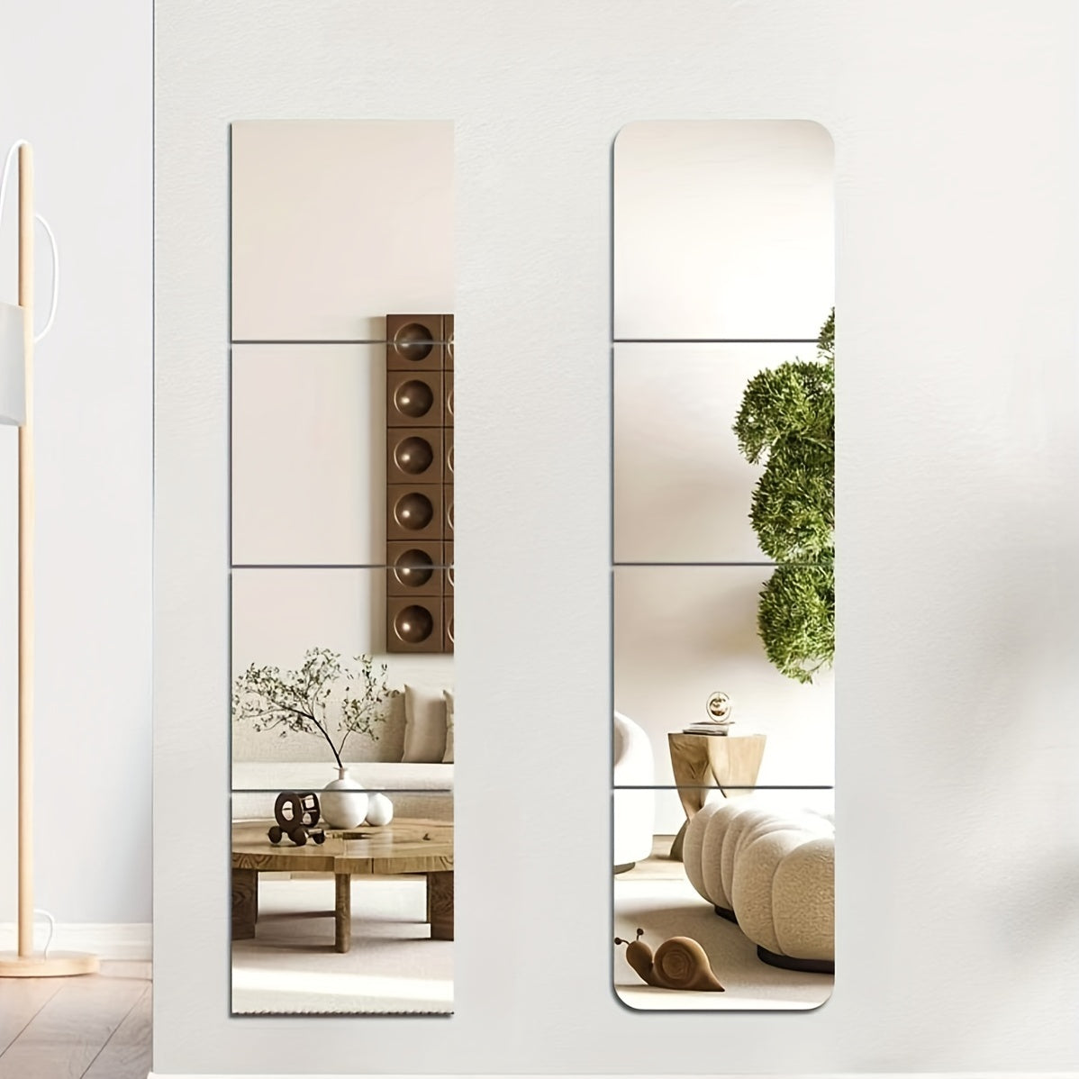 BowLift | ClearReflections - Durable Acrylic Wall Mirror Set