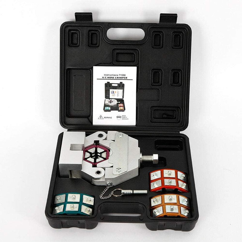 BowLift | Hydra-Krimp 71550 Manual AC Hose Crimper Kit Air Conditioning Repair Handheld AC Hose Crimping Tool