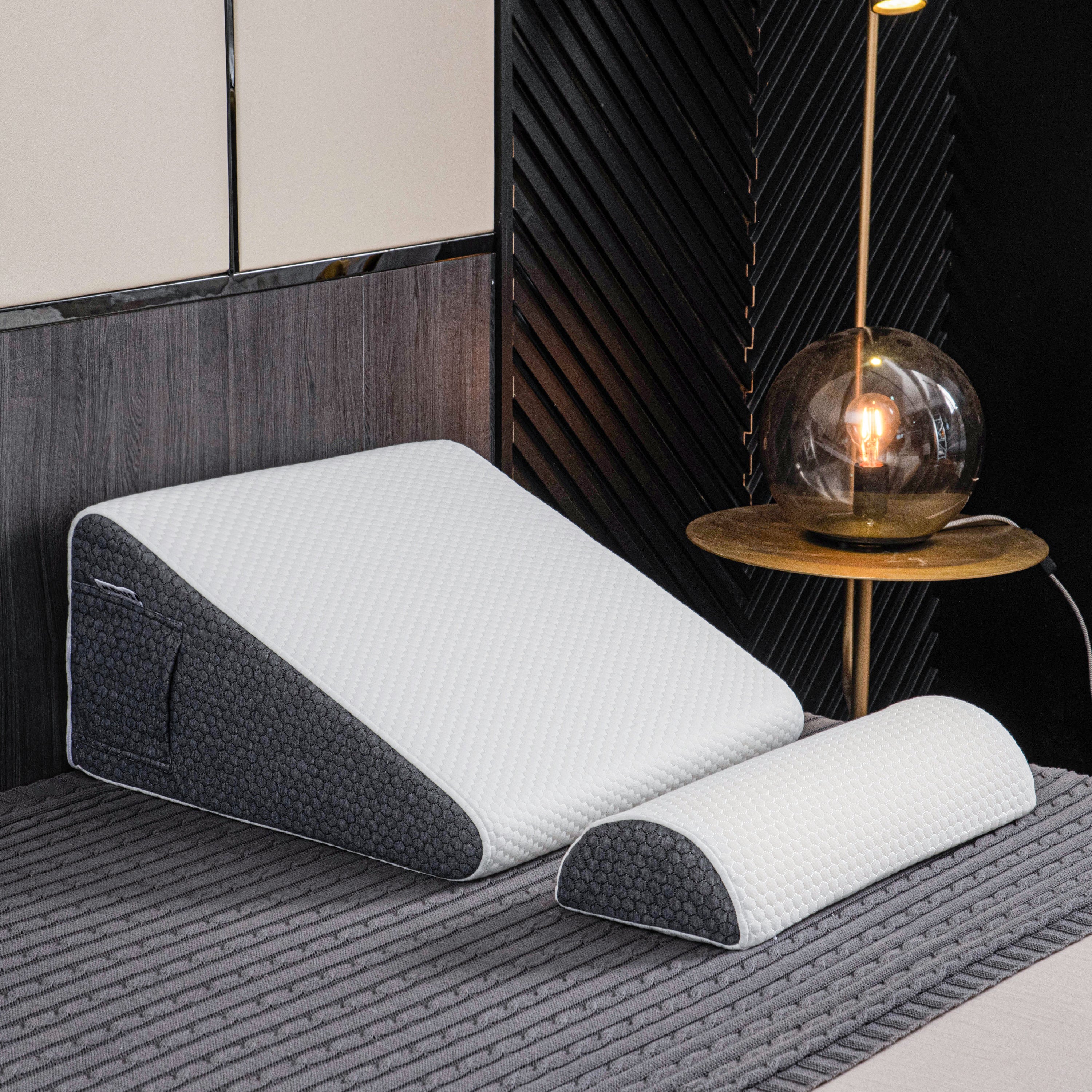 BowLift | Inclined Reflux Wedge Support Pillow | Memory Foam, Hypoallergenic & Ideal for Back and Side Sleepers