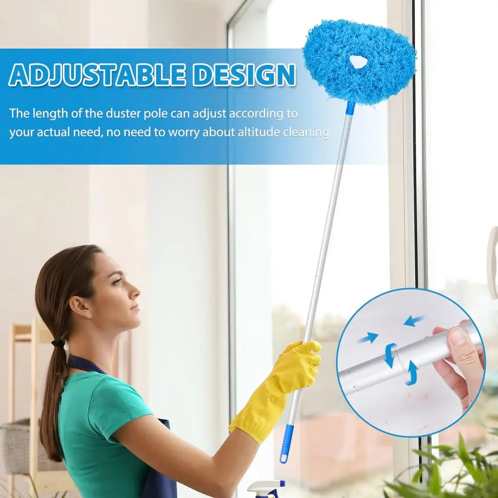 BowLift | Ceiling Fan Dust Brush with Telescopic Pole – Effortless Cleaning of High Areas