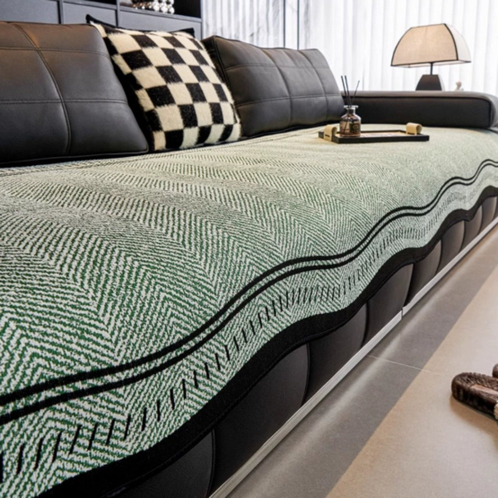 BowLift | Modern Wave Anti-Slip Sofa Cover