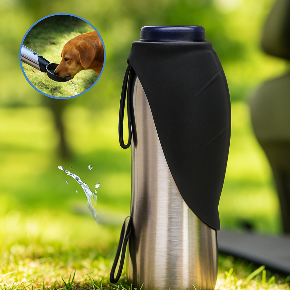 BowLift | Dog Water Bottle Stainless Steel Portable Travel Drinking Cup