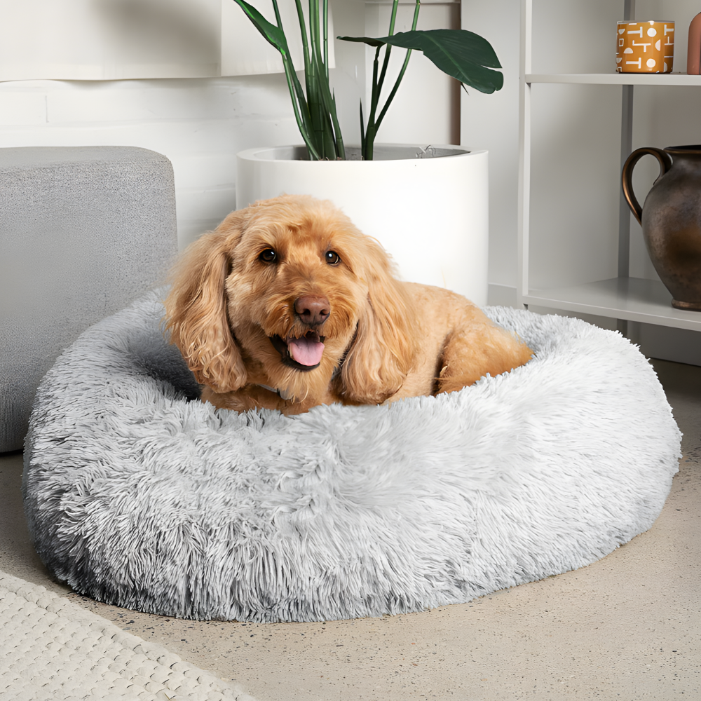 BowLift | Dog Calming Bed Soft Plush Anxiety Relief Pet Cushion