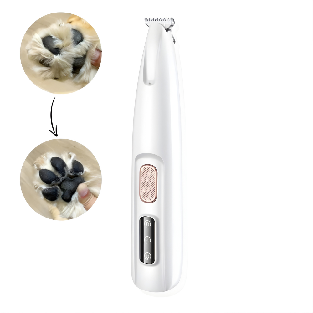 BowLift | Dog Paw Trimmer Quiet Electric Grooming Clipper LED Precision Tool