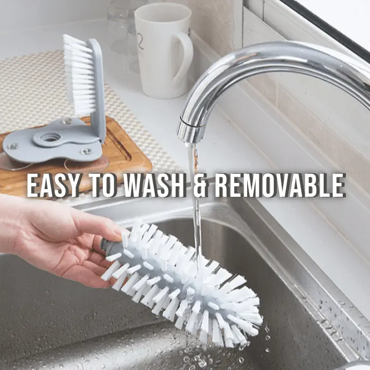 BowLift | Double-sided cup cleaning brush with suction cups for quick and easy rinsing