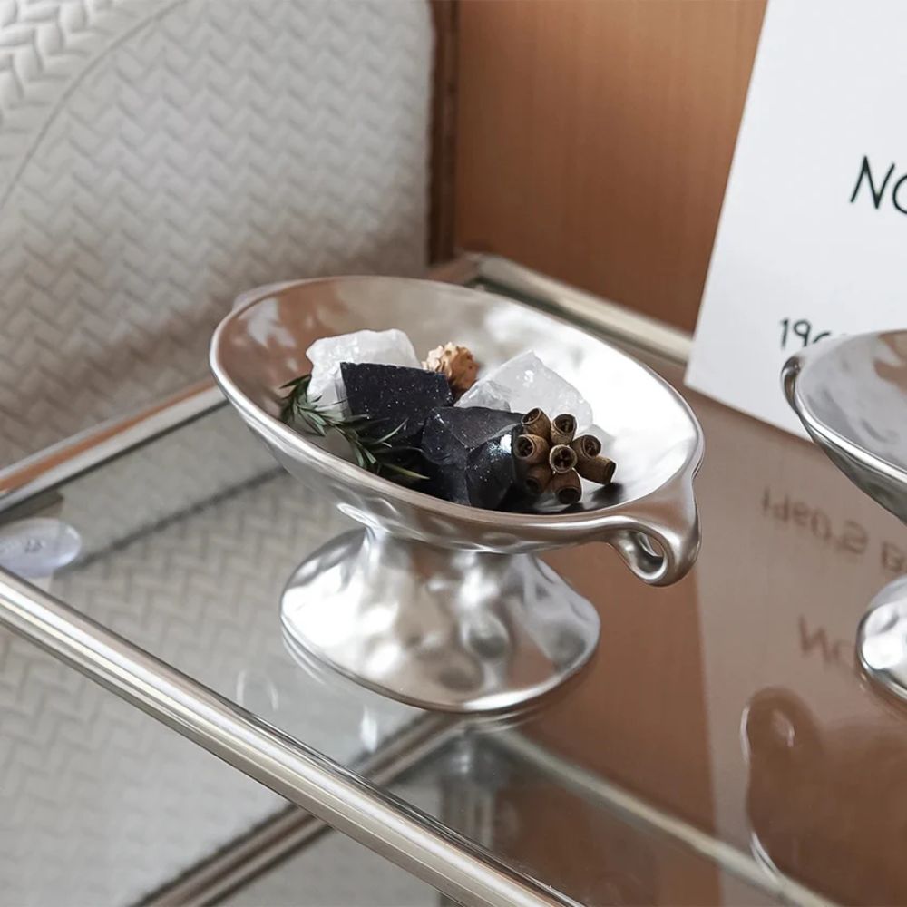 BowLift | Dual-Ear Ceramic Oval Organizer