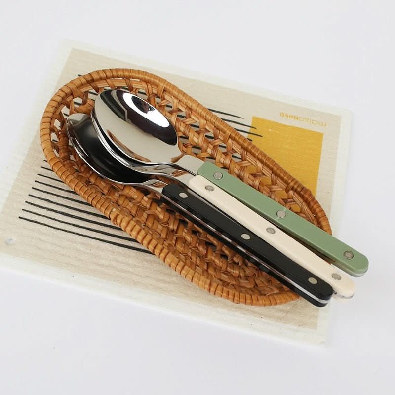 BowLift | 4-Piece Stainless Steel Flatware Set with Engraved Design