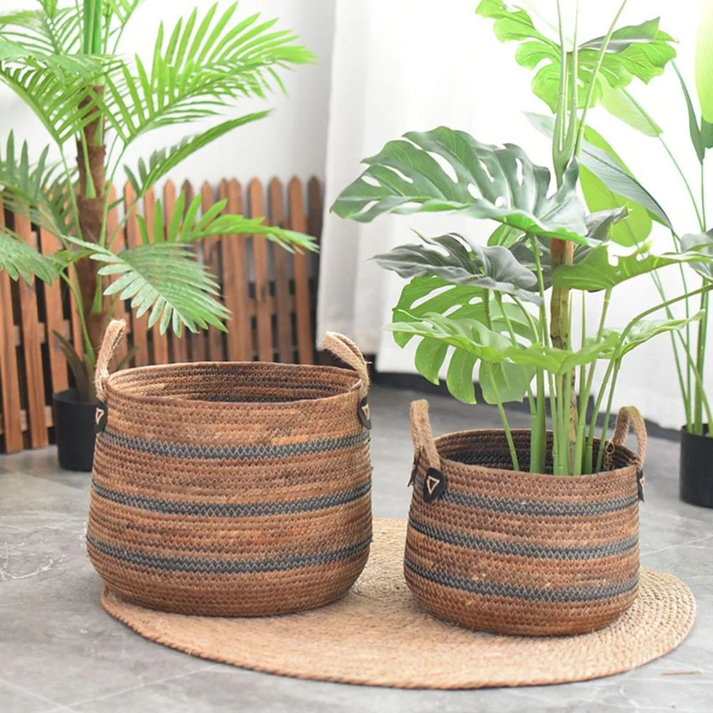 BowLift | Eco Straw Woven Storage Basket