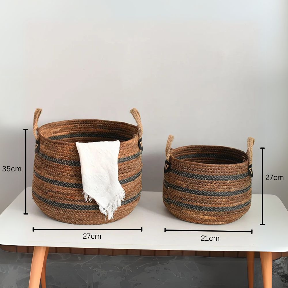 BowLift | Eco Straw Woven Storage Basket