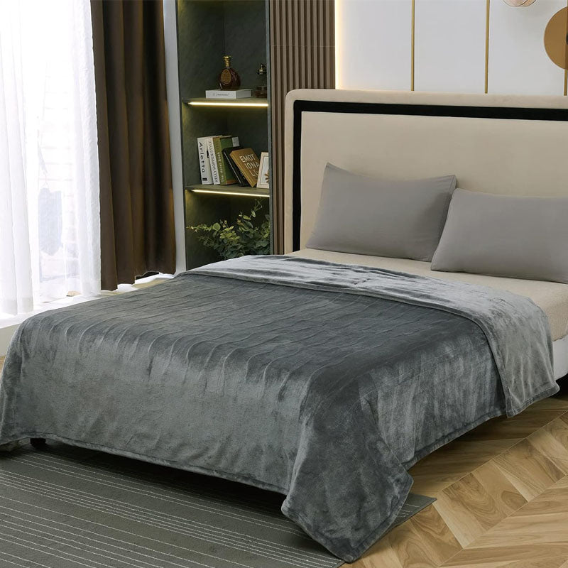 BowLift | Electric Blankets Blanket King Size 100" x 90" Soft Flannel Heating Blanket  100% Polyester Soft Flannel 4 Heating Levels 10 Hours Auto-Off