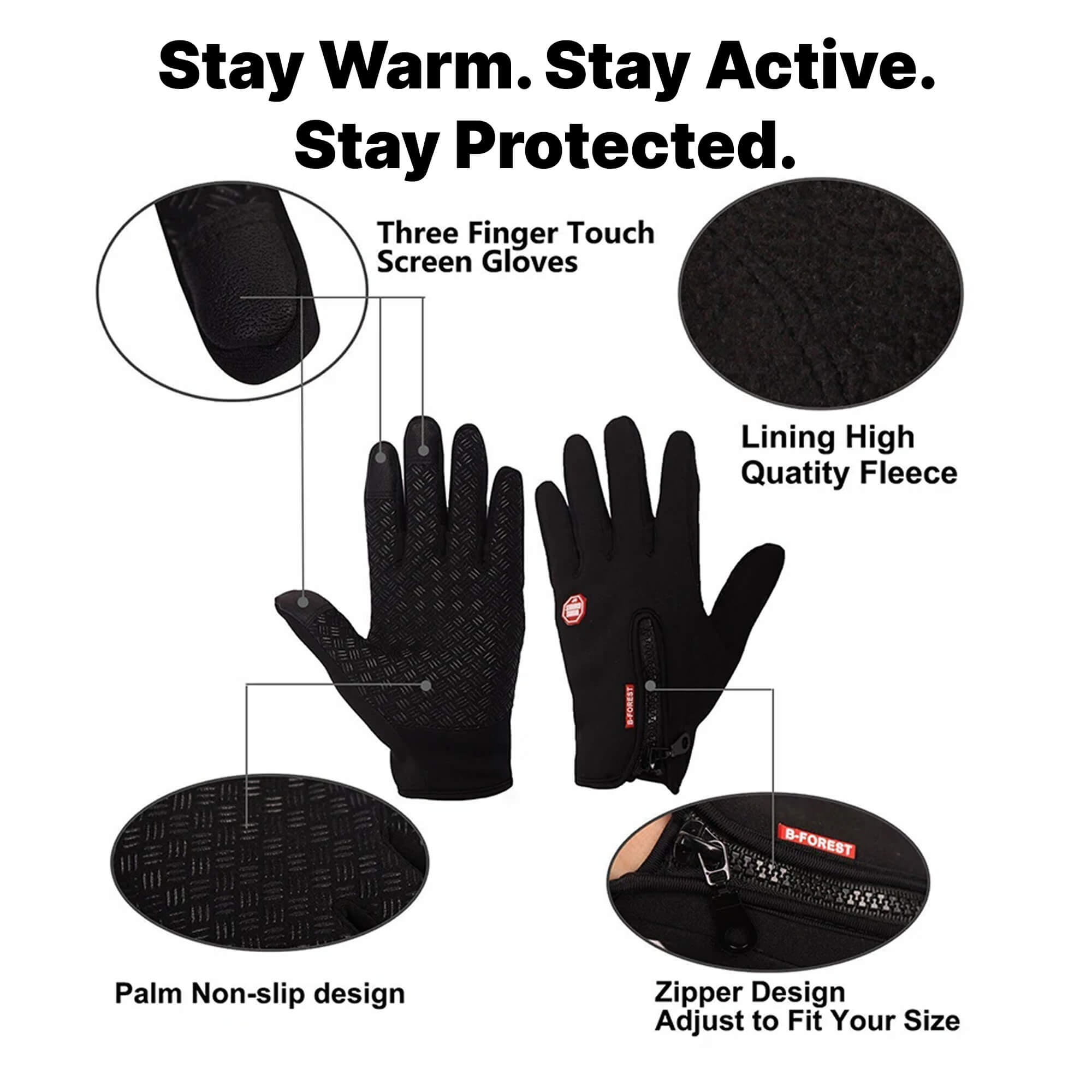 BowLift | Gear Tech™ | Electric Thermal Waterproof Winter Gloves