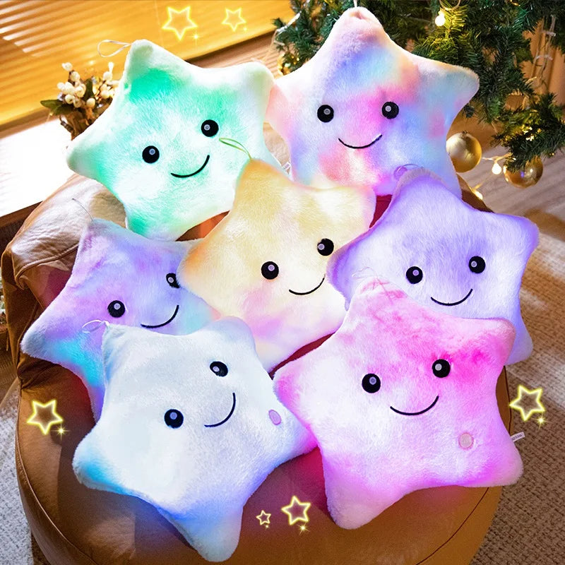 BowLift | LED Star Plush Light - Soft Glow Star Pillow Doll, Plush Toy for Kids & Home Decor, Perfect Birthday Gift