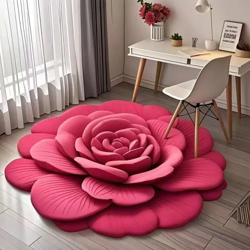 BowLift | Elegant Floral Floor Mat – Choose between soft plush or quick-drying diatomite surface