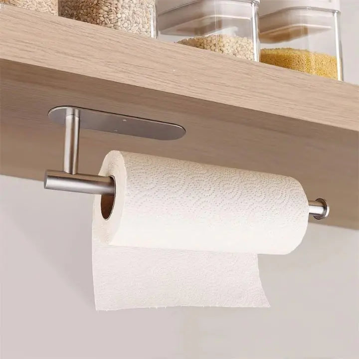 BowLift | Elegant Wall Kitchen Paper Towel Holder – drill-free & space-saving