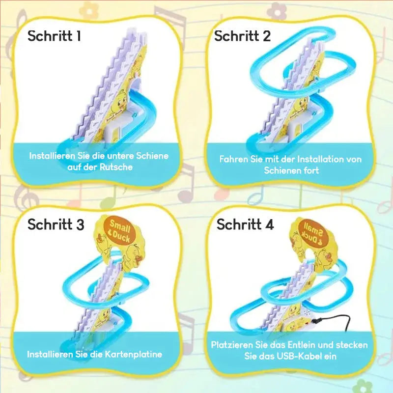 BowLift | Electric Duck Slide with Light & Music – Interactive Learning Toy