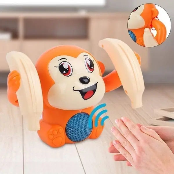 BowLift | Electric Baby Toy "Head-Lifting Monkey" – With Music & Crawling Movement