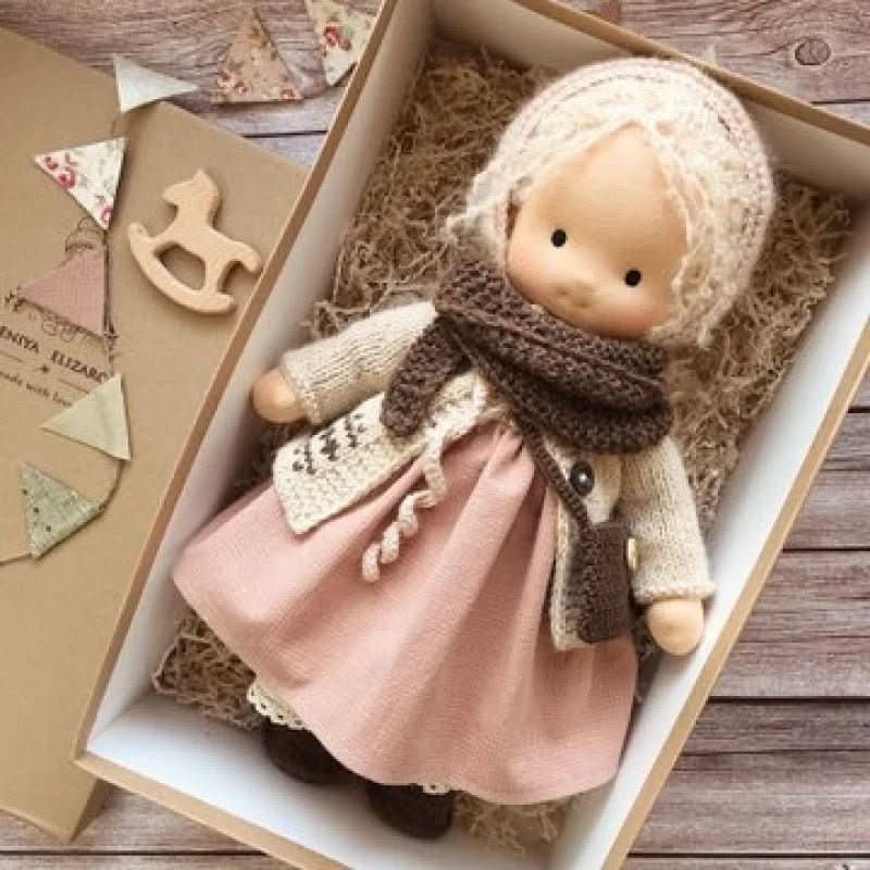 BowLift | Handcrafted Cotton Waldorf Doll for Creative Play