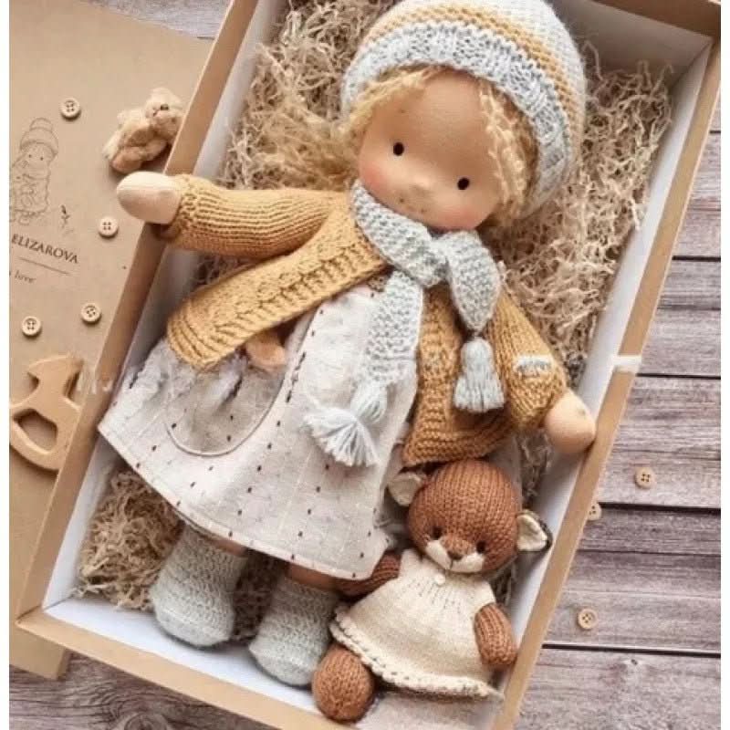 BowLift | Handcrafted Cotton Waldorf Doll for Creative Play