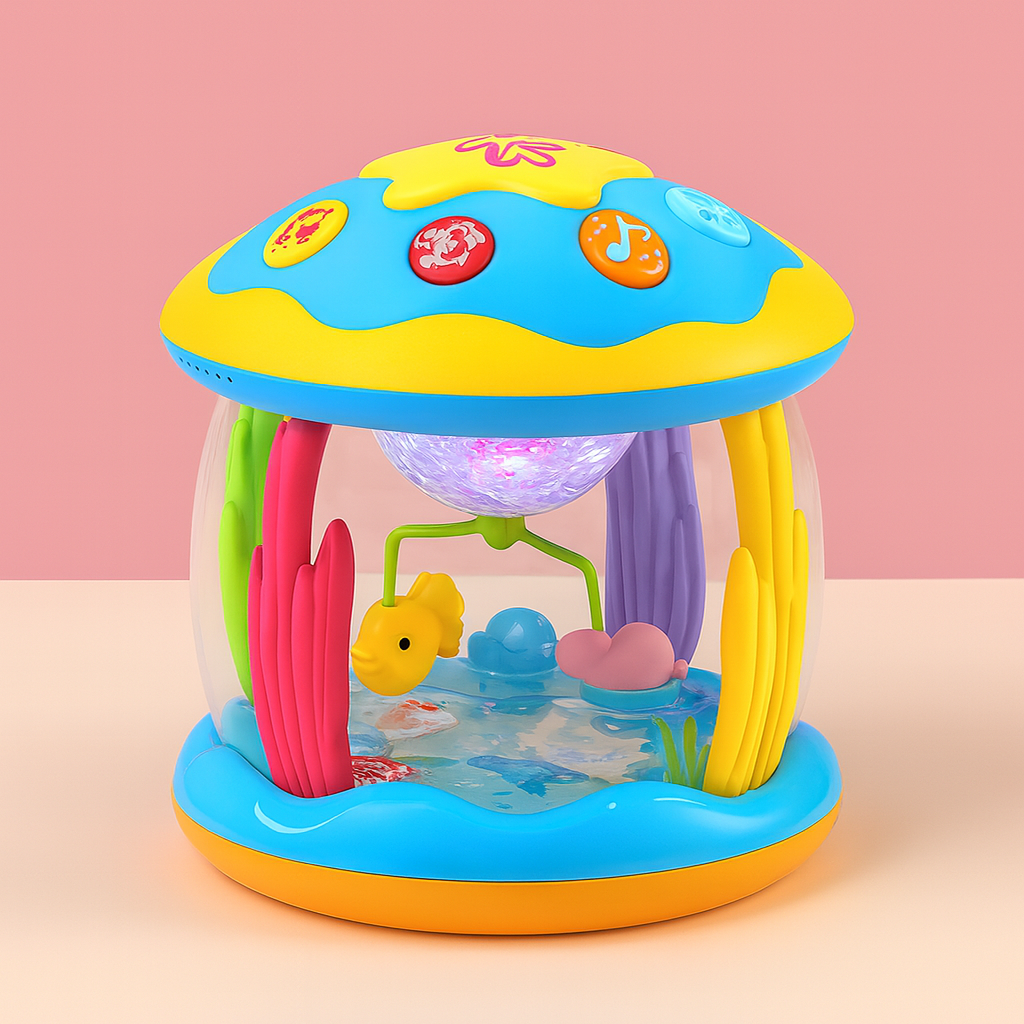 BowLift | Baby Musical Toy Colourful Plastic Light-Up Dome