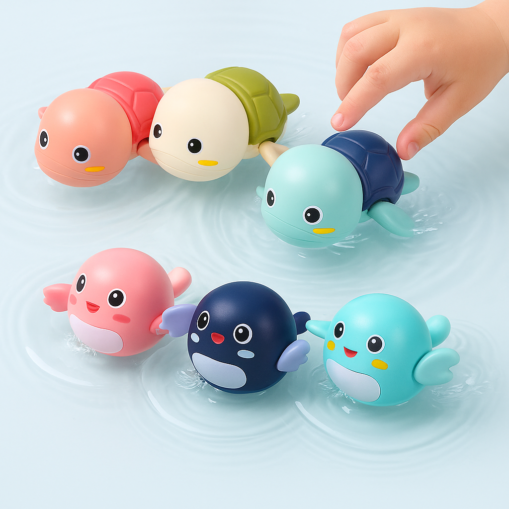 BowLift | Baby Bath Toys Floating Wind Up Animals