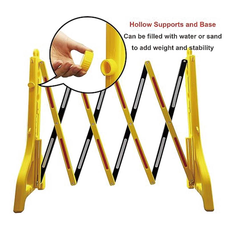 BowLift | Expandable Mobile Barricade,Portable Water Filled Expanding Safety Barrier Gate Outdoor Plastic Retractable Traffic Fence Flexible Crowd Control Barriers Guard,Extensible to 8.2FT