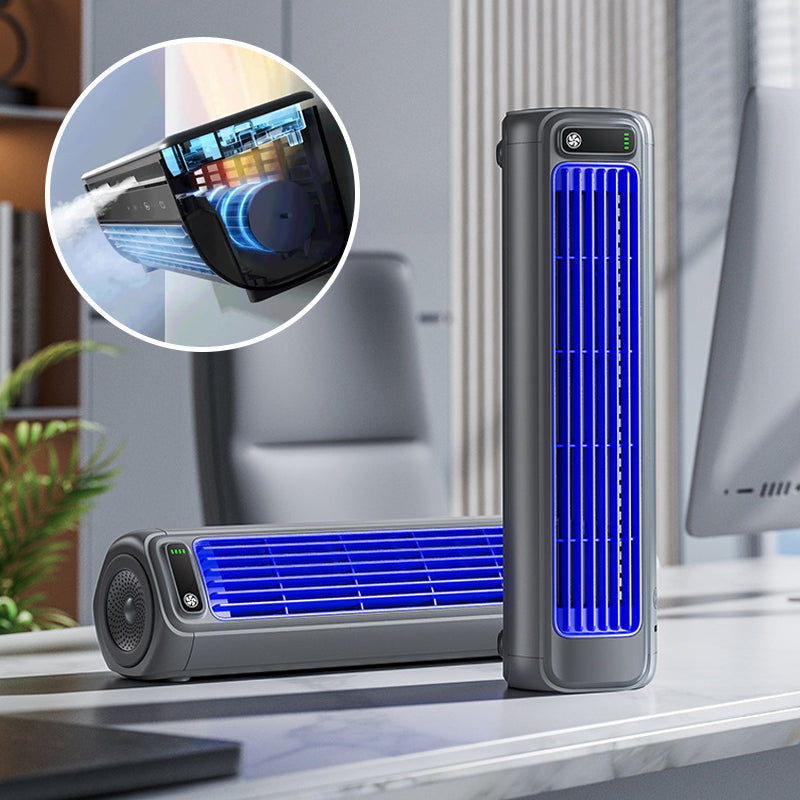 BowLift | Portable Air Conditioner | Wall-Mountable, Fast Cooling & Long-Lasting Battery for Home and Office Use