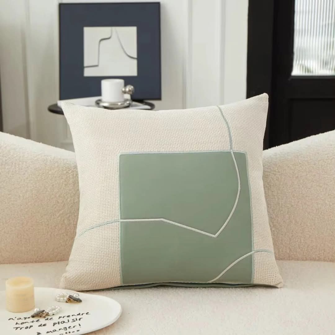 BowLift | Geometric Embroidery Pillowcase