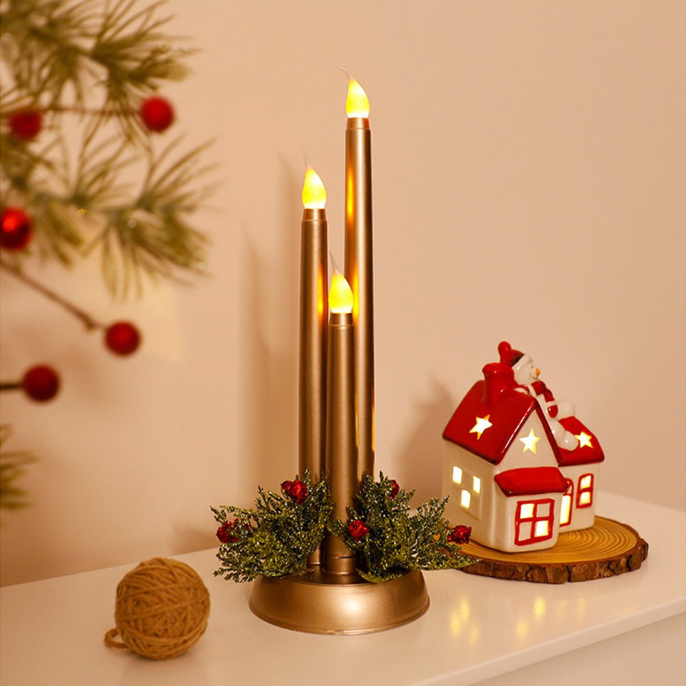 BowLift | Flameless LED Christmas Candles with Realistic Flickering Light